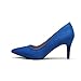 DREAM PAIRS Women's High Stiletto Heels Closed Pointed Toe Dress Pumps Shoes for Wedding Work Office Business, 3 Inches,Size 7.5,Royal/Blue,KUCCI
