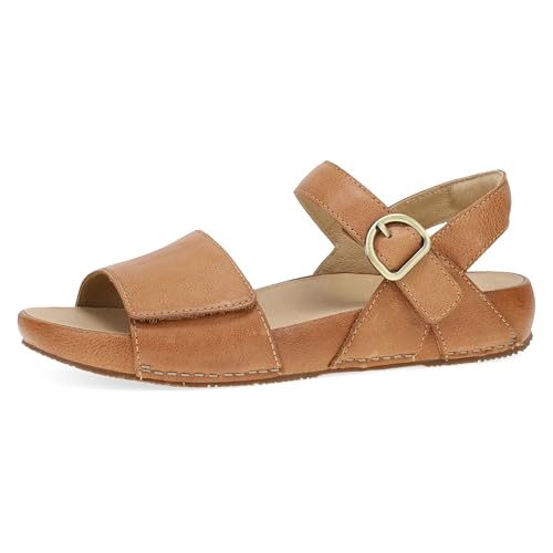 Image of Dansko Tinsley Women's Luxe Leather Adjustable Sandals - Minimalist Platform, Multi-Strap Sandal with Cushioned Footbed, Breathable Leather Socklining & Durable Rubber Outsole