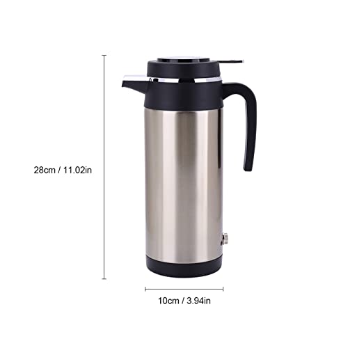 Tetera eléctrica de acero inoxidable 850ml, 24V portátil miniatura 2