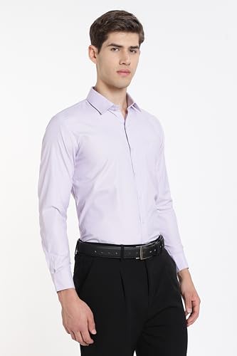 Image of Men's Solid Formal Shirt | Premium Cotton Rich Full Sleeves Shirt | Comfort Fit Office Wear Shirt with Single Chest Pocket | Stylish Casual & Formal Shirt for Men