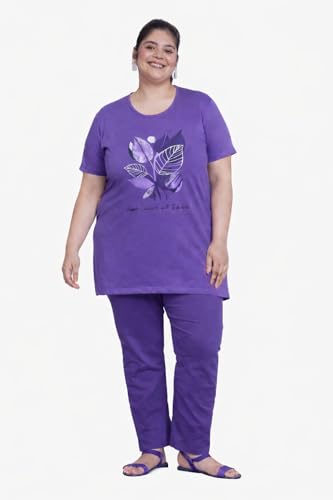 Image of In Love Women's Plus Size Longline T-Shirt with Side Pocket, 3 /4 Sleeve, Crew Neck