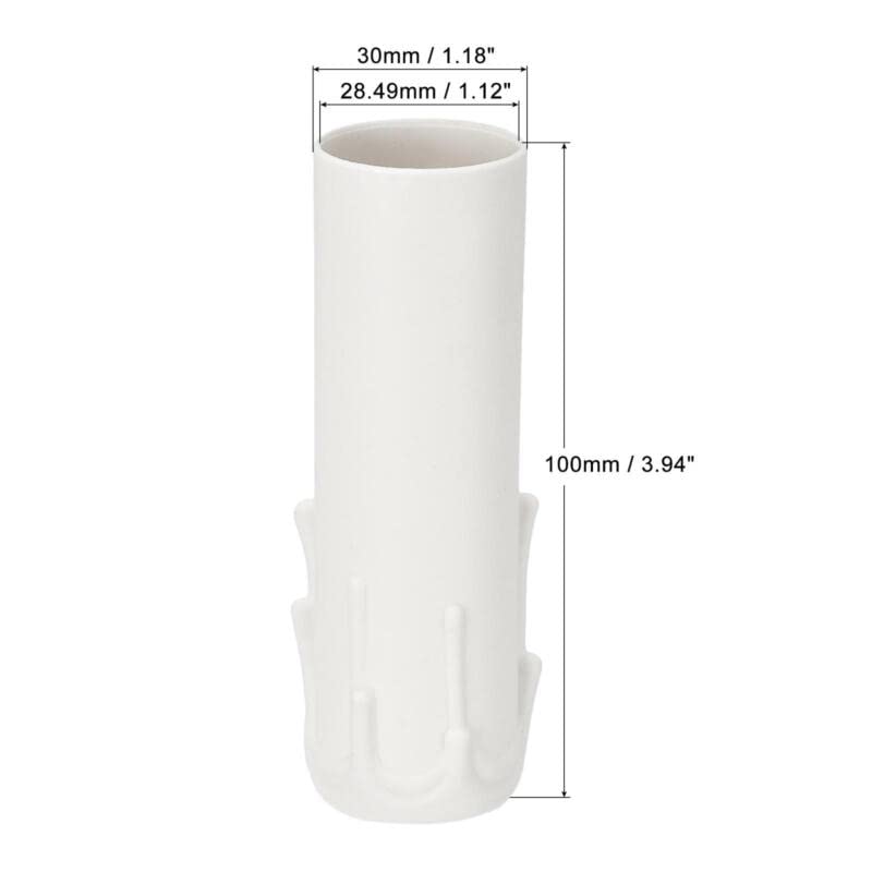 Tool parts 9pcs 30x100mm E17 Candle Socket Covers Candelabra Base White