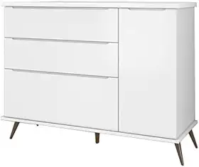 Cômoda Sapateira Alice 3 Gavetas para Quarto de Bebê Infantil - Phoenix Baby