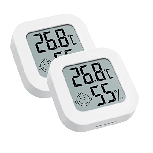 INRIGOROUS 2Pack Mini Hygrometer Thermometer...