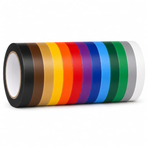 Image of GGR Supplies CVT-536 Rainbow Vinyl Floor Marking Tape, 1 /2 x 36 Yards