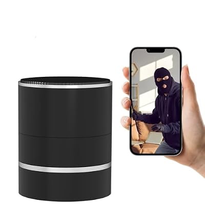 Speaker Camera - Indoor Security Camera - Full HD 1080P WiFi PTZ 180 Rotate Right/Left Motion Detection Mini Nanny Cam