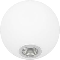 Vista 10 de Pantalla de lámpara de globo de vidrio esmerilado de 3.93 pulgadas, reemplazo redondo para decoración de luz colgante G9