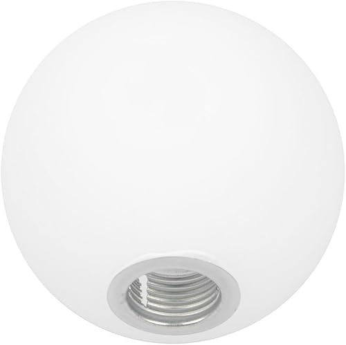 Luxshiny Lámpara de globo de vidrio para decoración al aire libre, pantalla de vidrio esmerilado, reemplazo de pantalla de apertura sin cuello,