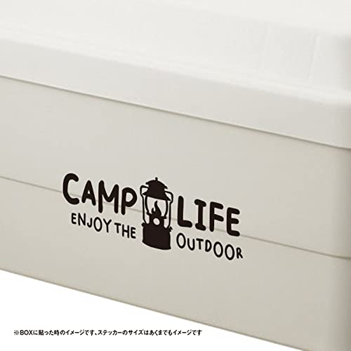 Amazon.co.jp: キャンプライフ アウトドアを楽しもう！ ステッカー (黄