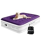 CHILLSUN Queen Air Mattress with Built in Pump, Inflatable Blow Up Mattress Luxury Double High Mattresses, 16 Inch Raised Double Airbed with Carry Bag for Camping, Guest & Home