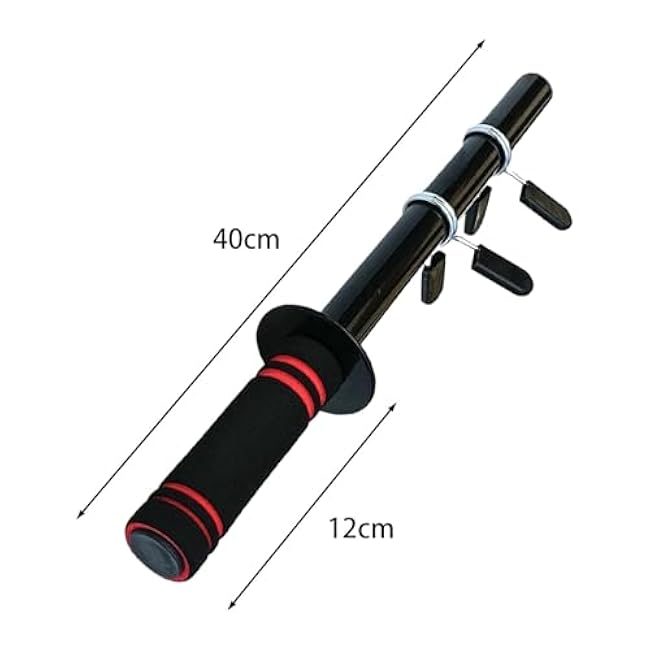 Dumbbell Bar Handle Forearm Wrist Exerciser Strength Training Heavy Duty Handle Workout Forearm Trainer Loadable for Exercise