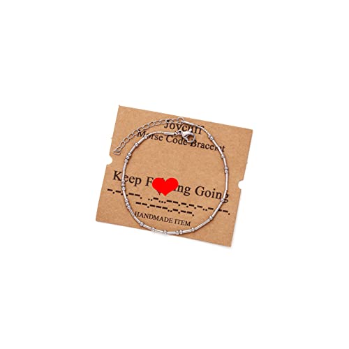Image of JoycuFF Inspirational ๐ ๐ผ๐ฟ๐๐ฒ ๐๐ผ๐ฑ๐ฒ ๐๐ฟ๐ฎ๐ฐ๐ฒ๐น๐ฒ๐๐ ๐ณ๐ผ๐ฟ ๐ช๐ผ๐บ๐ฒ๐ป Gold Silver Stainless Steel Beads Bracelets Encouragement Birthday Gifts for Her Daughter Sister Mom Best Friend