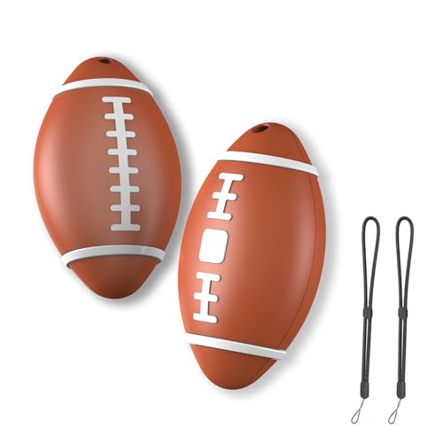 Air Tags-2 Pack [Apple MFi Certified] Bluetooth Smart Air Tags Apple Find My (iOS Only) Key Finder Item Locator IP67 Waterproof Finder Global Tracking Key/Luggage/Wallet Tracking Tag and More — Brown