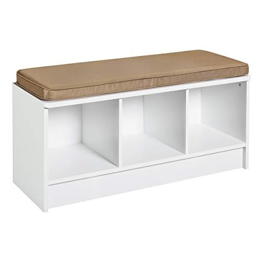 ClosetMaid 1569 Cubeicals 3-Cube Storage Bench, White