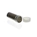 COIN STORAGE TUBES, round clear plastic w/ screw on tops for QUARTERS (Quantity of 10 tubes)