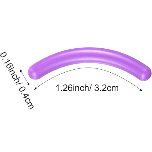 Jeufond 80 pcs Eyelash Curler Refills, Eyelash Curler Pads, Silicone Rubber Universal Eye lash Curler Replacement Refills with Clear Storage Box (Purple)