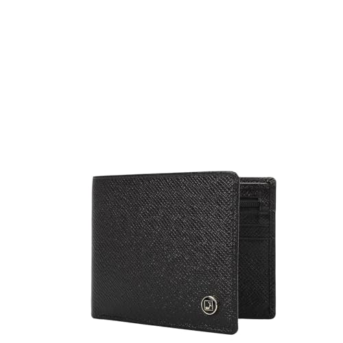 Image of Da Milano RFID Protected Leather Wallet for Men with Card Slot - Black (0693OL)