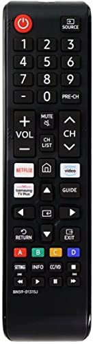 Xtrasaver Replacement Remote Control BN59-01315J for All Samsung Smart TV 4K UHD Curve ULTRA HDTV LED 6 7 8 series TV with Netflix/ Prime Video / Samsung TV Plus Short Keys