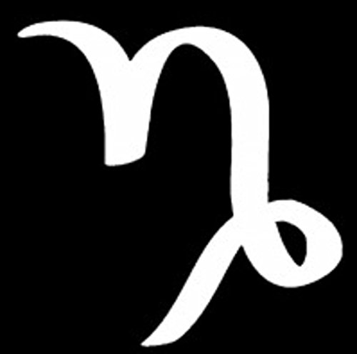 Keen Capricorn Zodiac Decal Vinyl Sticker|Cars Trucks Vans Walls Laptop|White|5.5 in|KCD324
