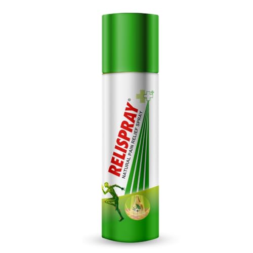 RELISPRAY Instant Pain Relief | Purely Ayurvedic Spray | Unique Pain relieving Technology for - Elbow pain, Backache, Knee pain, Muscle pain, Tired feet, Ankle sprain | Keeps pain away longer | 58g