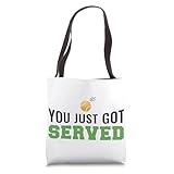 Competitive Tennis Slogan Tote Bag