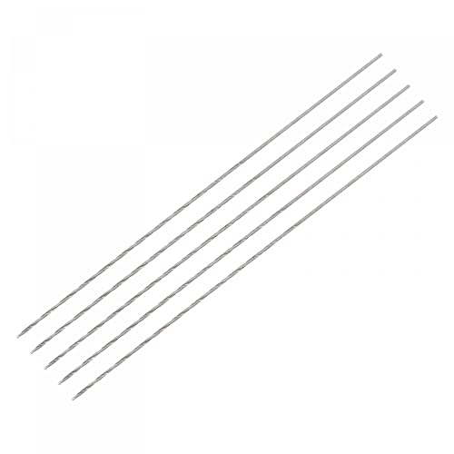 sourcing map 5Stk. Mini Mikro Spiralbohrer 0.5mm extra lang Metallbohrer 60mm Aluminiumlegierung