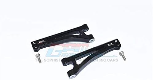 G.P.M. Arrma 1/7 Mojave 6S BLX Upgrade Parts Aluminum Front Upper Arms - 2Pc Set Black