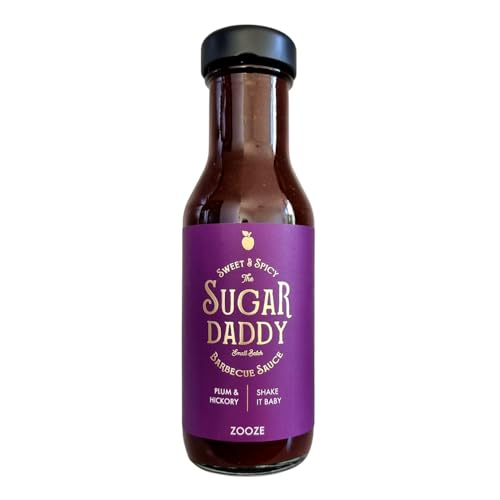 Sugar Daddy BBQ Sauce | ZOOZE | Plum & Hickory Barbecue Sauce | Feinkost Premium Grillsauce | Ohne Zusatzstoffe | süß und pikant | 260 ml | Handmade | edle Geschenke für Männer