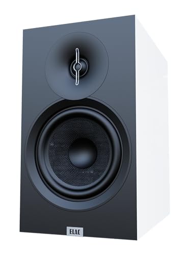 Image of ELAC Debut 3.0 DB63-W Bookshelf Speakers, White (Pair) - 1” Aluminum Dome Tweeter & 6.5” Aramid Fiber Woofer - 2-Way Bass Reflex - 42Hz to 38KHz Response
