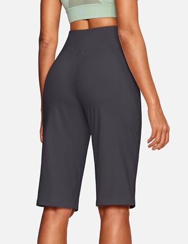 Image of ISEEGZ 15 inch / 18 inch / 21 inch / 25 inch Capri Pants for Women High Waist with Pockets Women's Capris Workout Yoga Pants Loose Straight Leg
