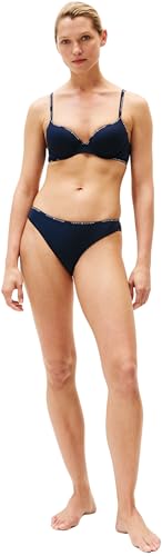 Tommy Hilfiger Damen Demi-Cups BH mit Logo, Blau (Dark Night Navy), 75C 2