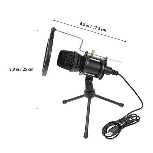 MILISTEN 1 Set Condensator Microfoon Gaming Microfoon Computer Ruisonderdrukking Microfoon (Zwart) - Image 5