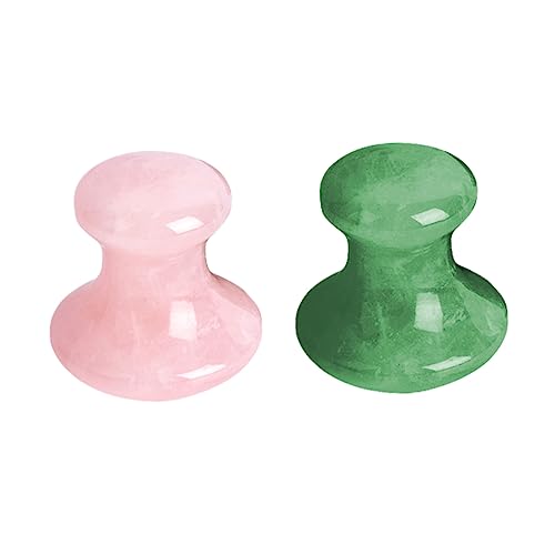 Pierre de massage pour visage Lot de 2 outils Gua Sha relaxants pour soin du visage à la maison