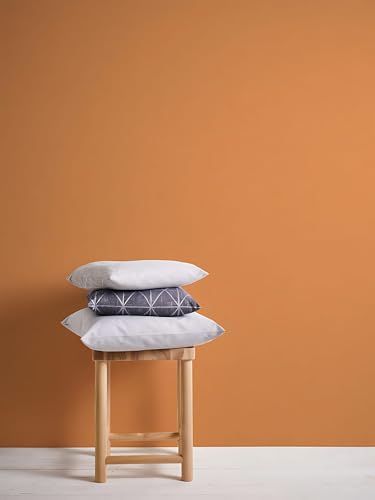 Papier peint intissé orange Profhome unicolor pour masquer les défauts du mur