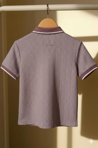 Image of Mack Jonney Men's Premium Jacquard Polo T-Shirt | Short Sleeve Soft Knit Fabric | Stylish Casual & Smart Wear Polo-M6938
