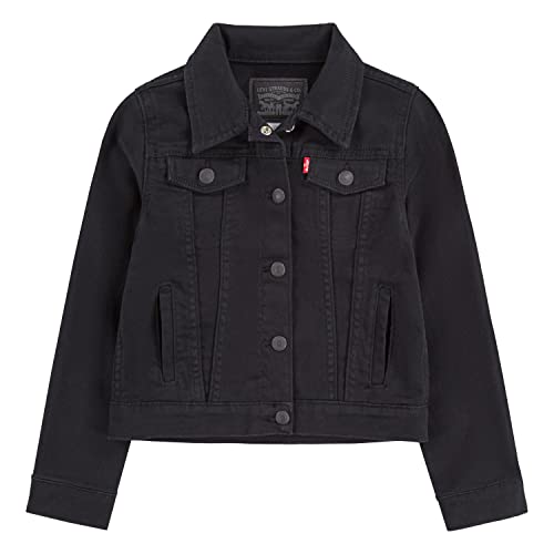 Levis Girls Denim Trucker Jacket Black S