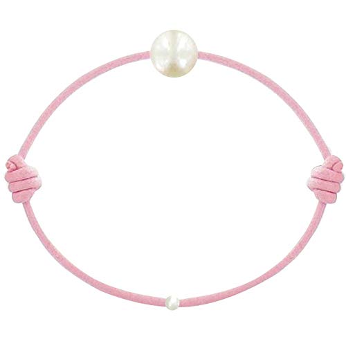 LES POULETTES BIJOUX - Bracelet La Perle de Culture Blanche des Poulettes - Classics - Rose