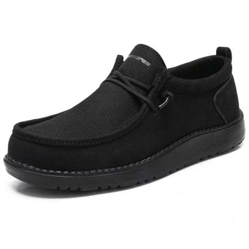 Image of 1TAZERO Men's Extra Wide Slip-On Shoes 4E-6E Wide Walking Orthopedic with Arch Support for Wide Fit Plantar Fasciitis