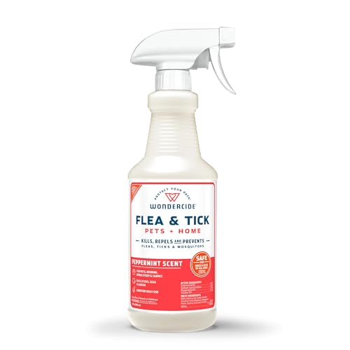 Image of Wondercide - Flea Tick & Mosquito Spray for Pets & Home - Peppermint 16 oz | With Natural Essential Oils - Killer, Control, Prevention, Treatment of Fleas & Ticks for Dogs and Cats - Pet & Family Safe