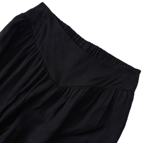 Amazhiyu Womens Linen Blend Summer Wide Leg High Waist Lounge Pants with Pockets4