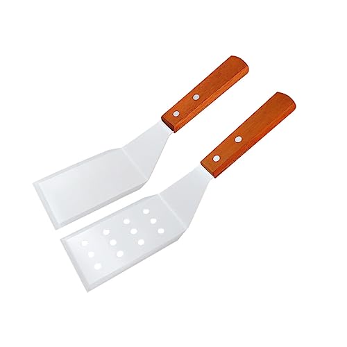 Cabilock 2piezas Espátula De Cocina Para Pizza y Queso Pala Para Pasteles Mango De Madera Resistente Al Desgaste Fácil De Lavar