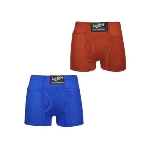 Image of LILSLIM Trend Men's Trunks with Pocket | Pack of 2 | 100% Super Combed Cotton Underwear | Mid Waist Innerwear with Inner Elastic Waistband (Multicolor)