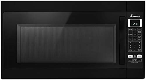 Amana AMV6502REB 2.0 cu. ft. Over the Range 1,000 Watt Microwave with Sensor Cooking, Steam Cooking, Auto Adapt 400 CFM Venting Fan, Digital Display and 5 Quick-Touch Cook Settings: Black