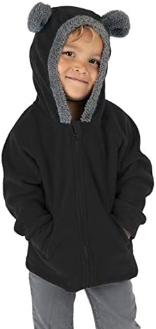 Kids Fleece Sweatshirt Jacket - Baby Boy & Girl Sweater Outerwear Coat Toddler Full Zip Hoodie for Children