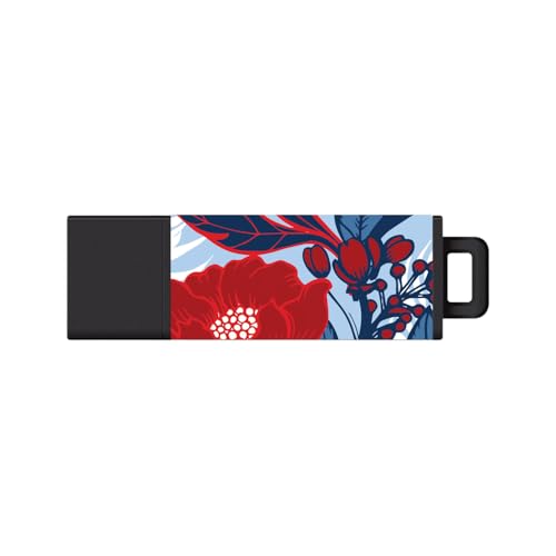 OTM Essentials USB 3.2 Flash Drive, Pro2 Prints, Red Poppies