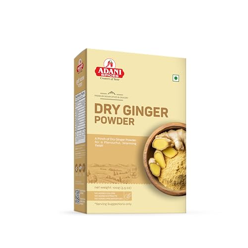 Image of Adani Spices Dry Ginger | Adrak | Saunth Powder, 100gm