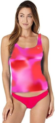 Tankini Nike essentiel à encolure dégagée pour femme en noir