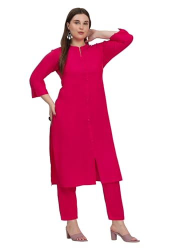 Image of SINDOORI Collar Kurta for Women Solid Colour S to 6XL Plus Size Kurta for Women