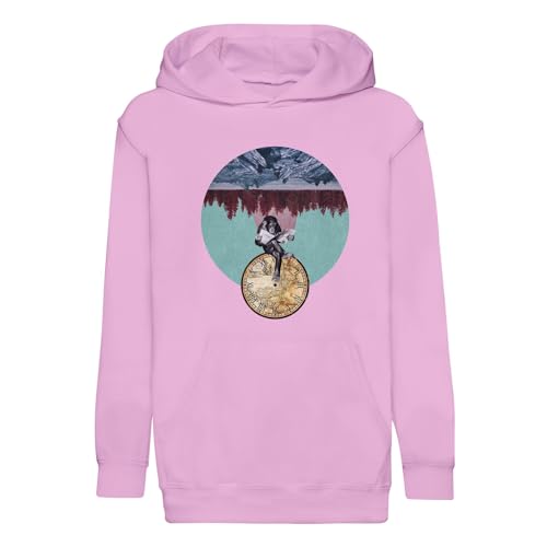 Pull à capuche enfant confortable illustration psychédélique singe