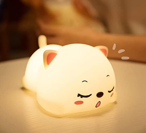 Image of Light Lamp - Night Light for Kids, Girls & Boys | Cute Bedroom Decor for Women | Valentine Special (Cute Cat Lamp)